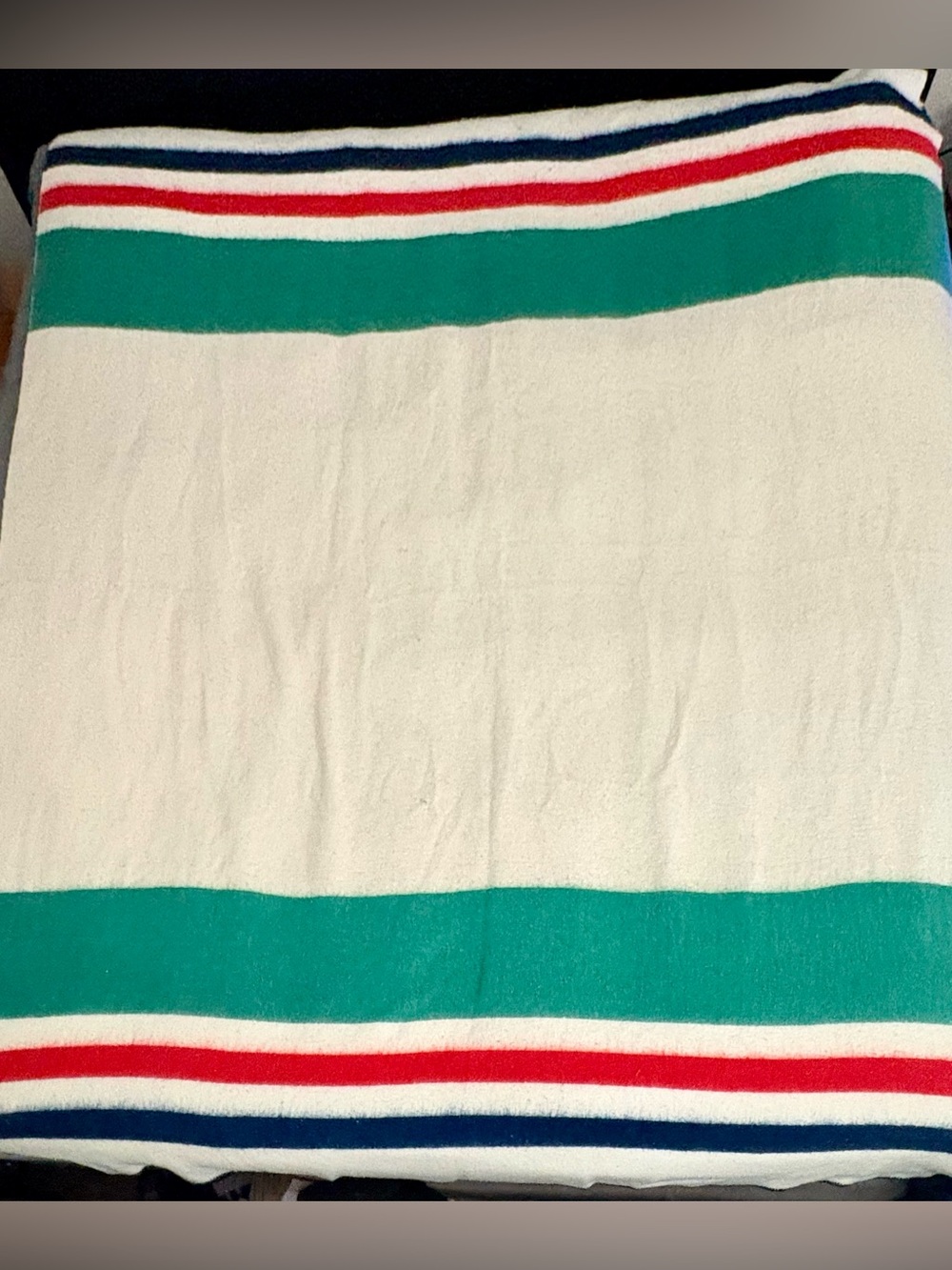 Vintage Chatham Striped Camp Blanket 72”x89” Soft Acrylic Hudson Bay Style